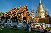 Chiang Mai - The Wat Phra Singh temple. The small Viharn Lai Kham (Gilded Hall) a classic Lanna architecture.